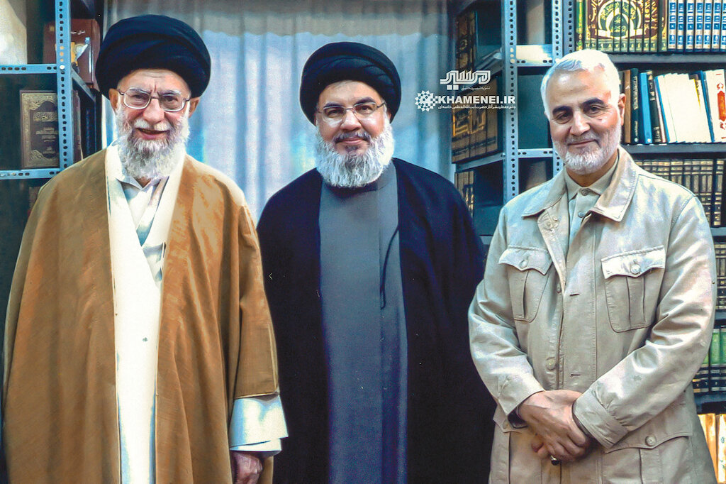 With Sayyid Hassan Nasrallah and Qassem Soleimani